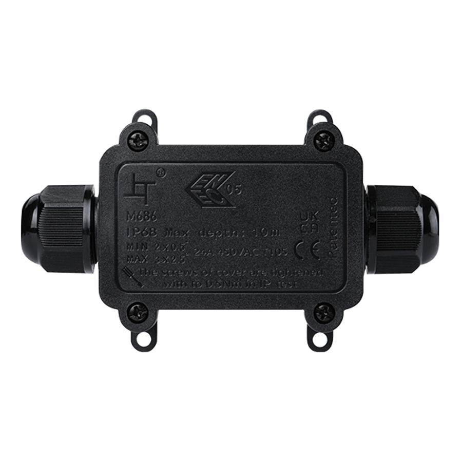 Image of ELMARK JUNCTION BOX 2 ENTRY 450VAC 24A, IP68