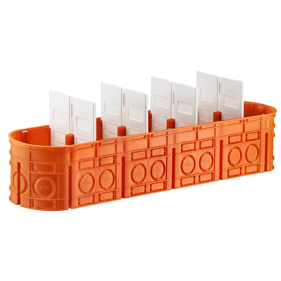 Image of FIVEFOLD CONSOLE BOX FOR CONCRETE WITH SEPARATORS