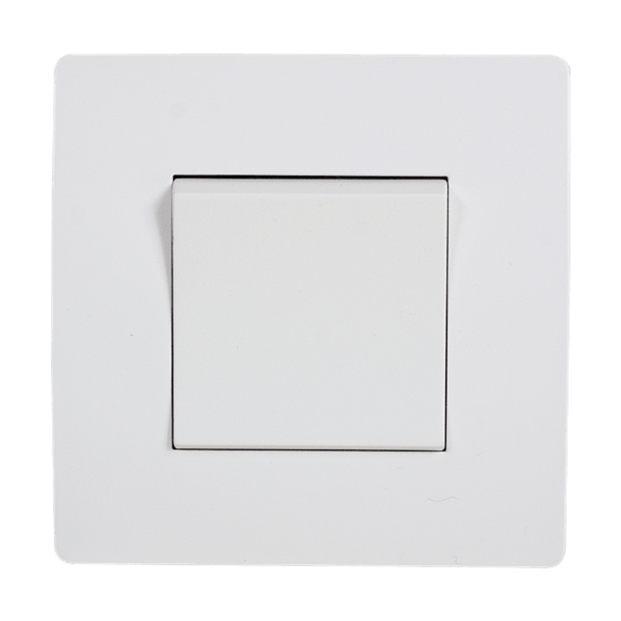 Image of EL BASIC TG115 1 BUTTON CROSS WAY SWITCH WHITE-OLD