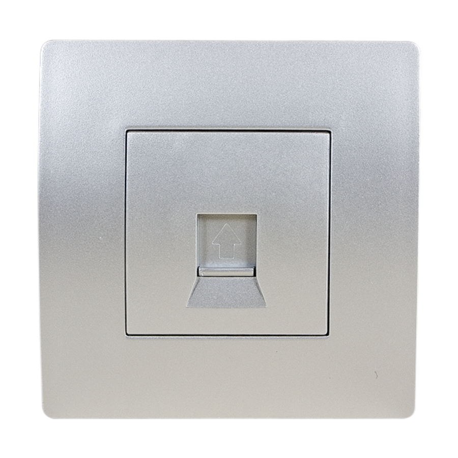 Image of EL BASIC TZ112 COMPUTER LINE SOCKET SILVER GREY-OL