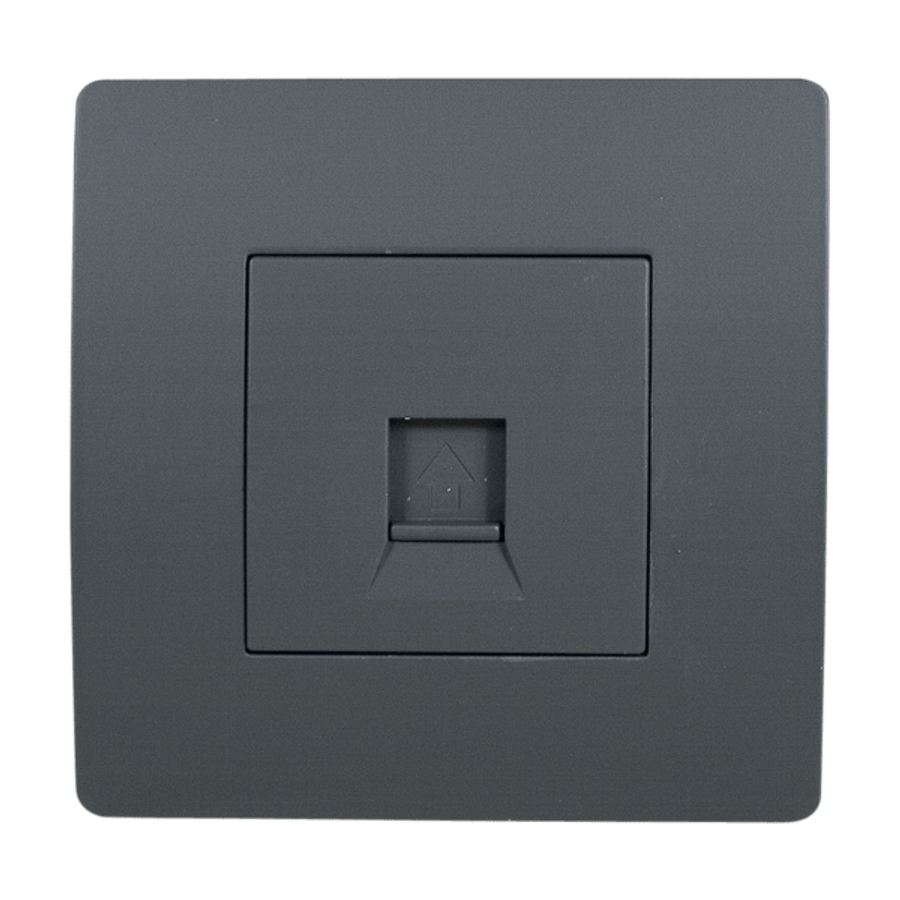 Image of EL BASIC TZ112 COMPUTER LINE SOCKET GRAPHITE-OLD
