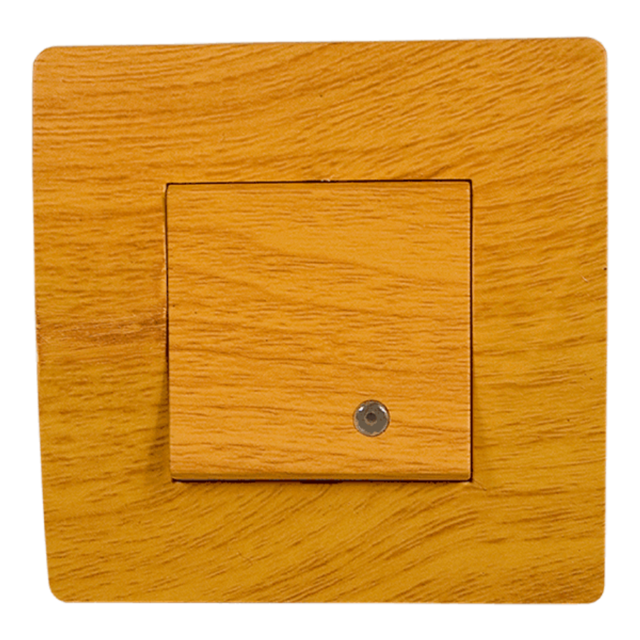 Image of EL BASIC TG114 1 BUTTON 1 WAY SWITCH WITH LIGHT PE