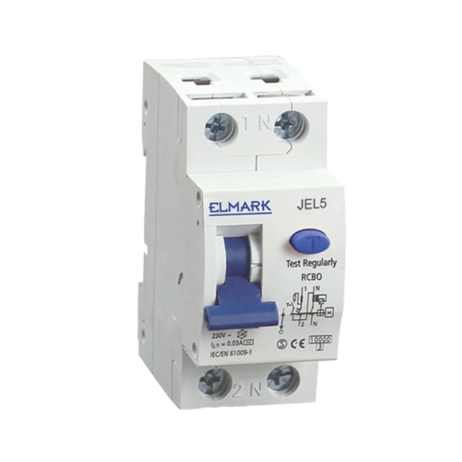 Image of KOMBINÁLT ELEKTRONIKUS ÁRAMVÉDŐ KAPCSOLÓ JEL5 2P 32A/30mA