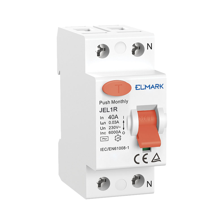 RESIDUAL CURRENT DEVICE JEL1R 6kA 2P 63A/30mA