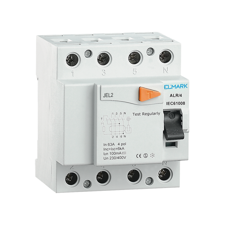 Image of RESIDUAL CURRENT DEVICE JEL2 4,5kA 4P 32A/30mA