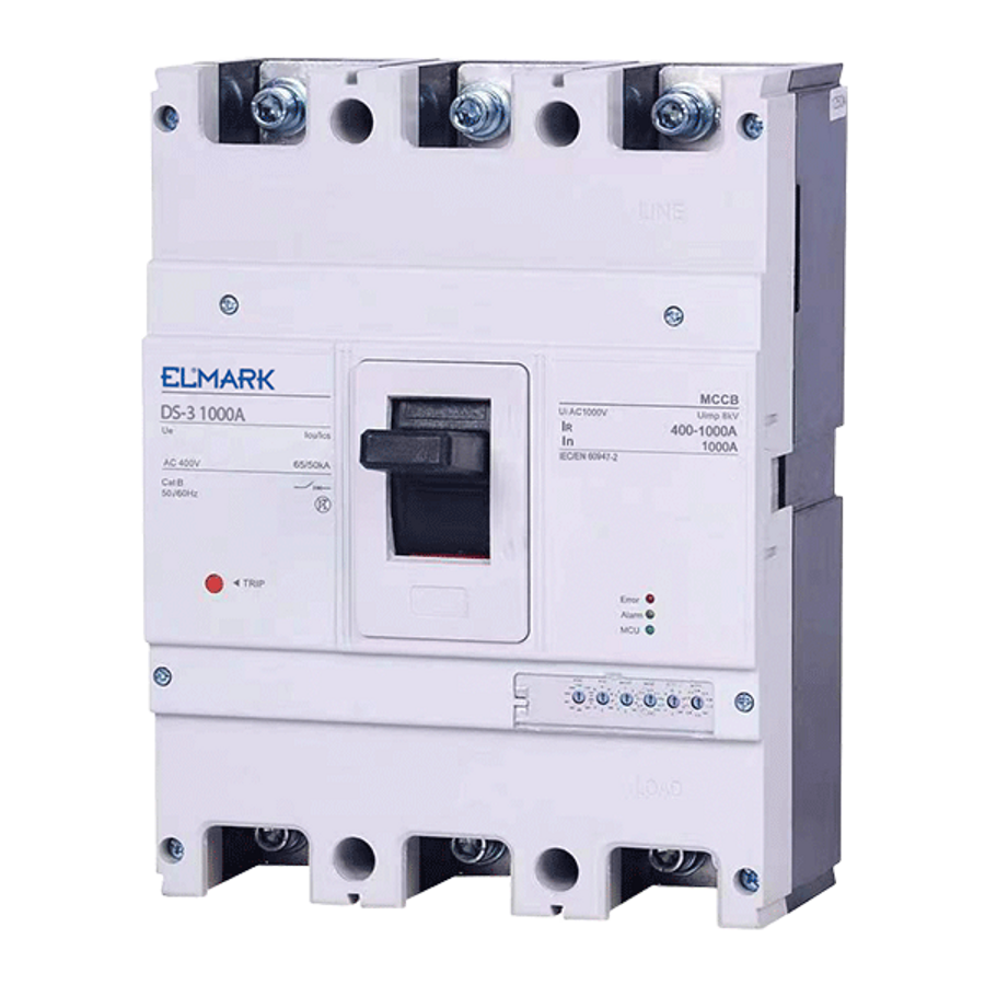 Image of MCCB DS-3E 1000A ELECTR. ADJ. RANGE 3P 400-1000A