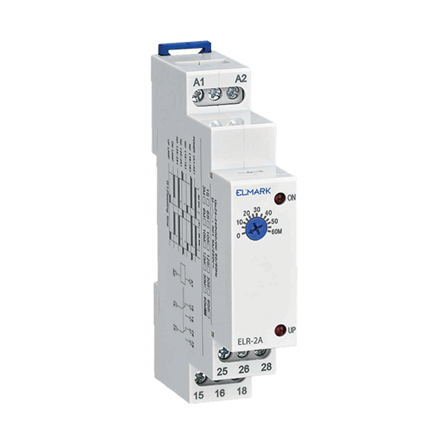 Image of ELR-2A RELAY 24-240V AC/DC 1s-3min 2C-ON-DELAY