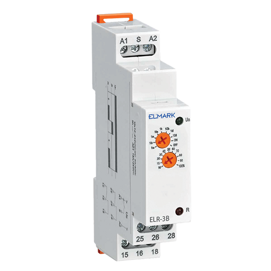 Image of ELR-3B RELAY 12-240V AC/DC 0.1S-10 DAYS 2C-ON-DELA