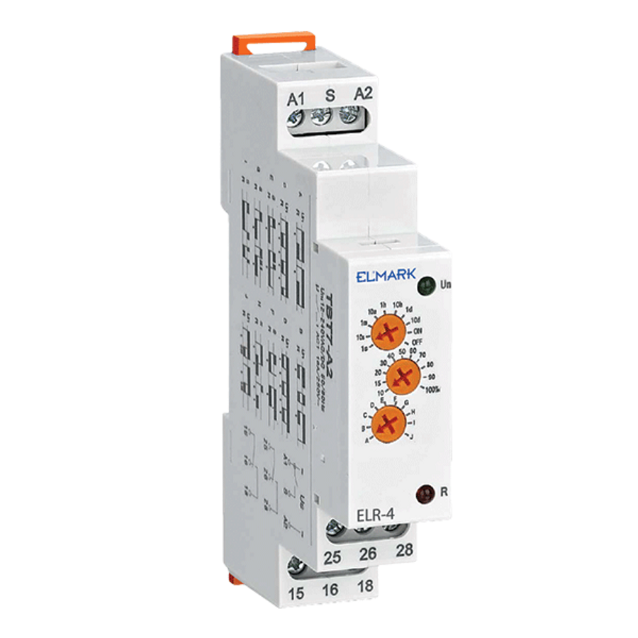 Image of ELR-4 MULTIFUNC. RELAY 12-240V AC/DC 2ХSPDT 2x16A