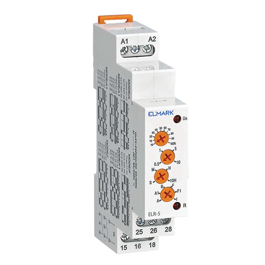 ELR-5 MULTIFUNC.RELAY 24-240V AC/DC DPDT 5A ELR-5 MULTIFUNC.RELAY 24-240V AC/DC DPDT 5A