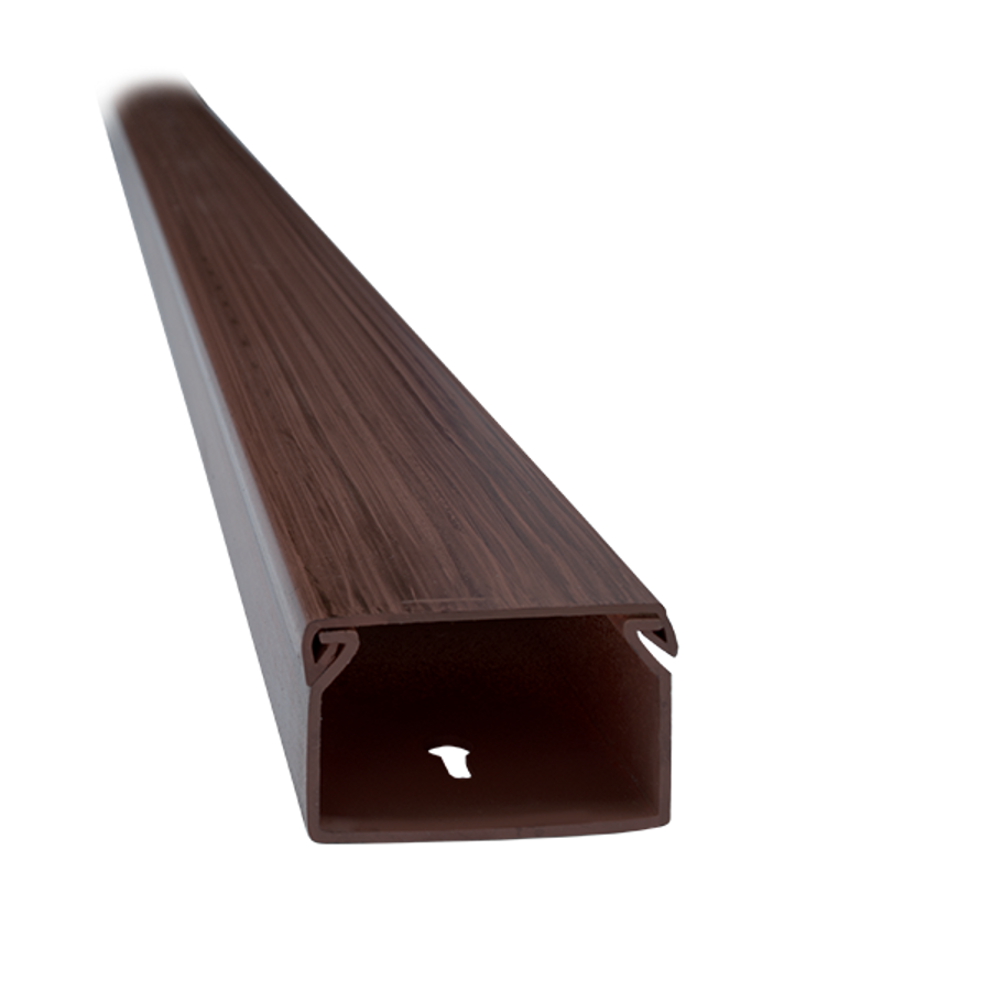 Image of 2M 12x12 MŰANYAG KÁBELCSATORNA CT2 SÖTÉT DIÓ