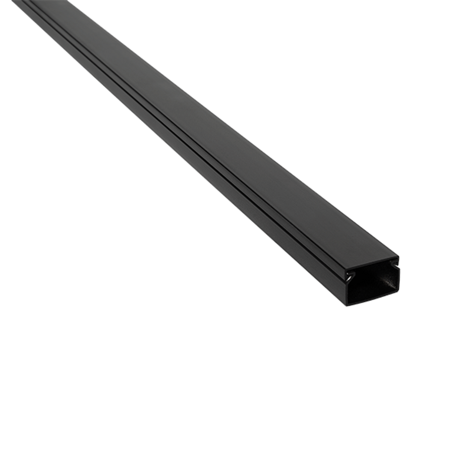 Image of 2m. 25X25 PLASTIC CABLE TRUNKING CT2 BLACK