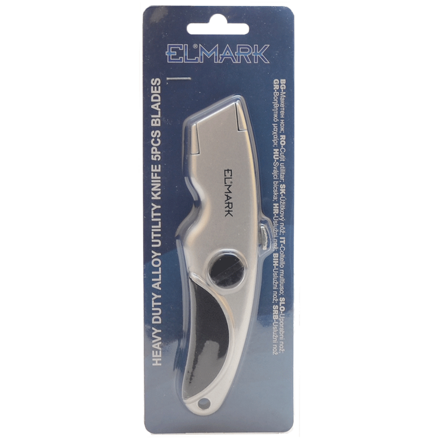 Image of HEAVY DUTY ZINC ALLOY UTILITY KNIFE 5PCS BLADES
