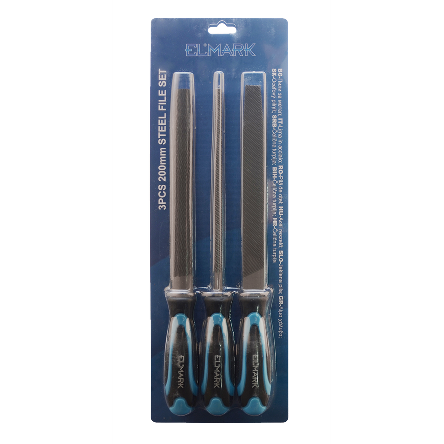 Image of 3PCS 200mm STEEL FILE SET