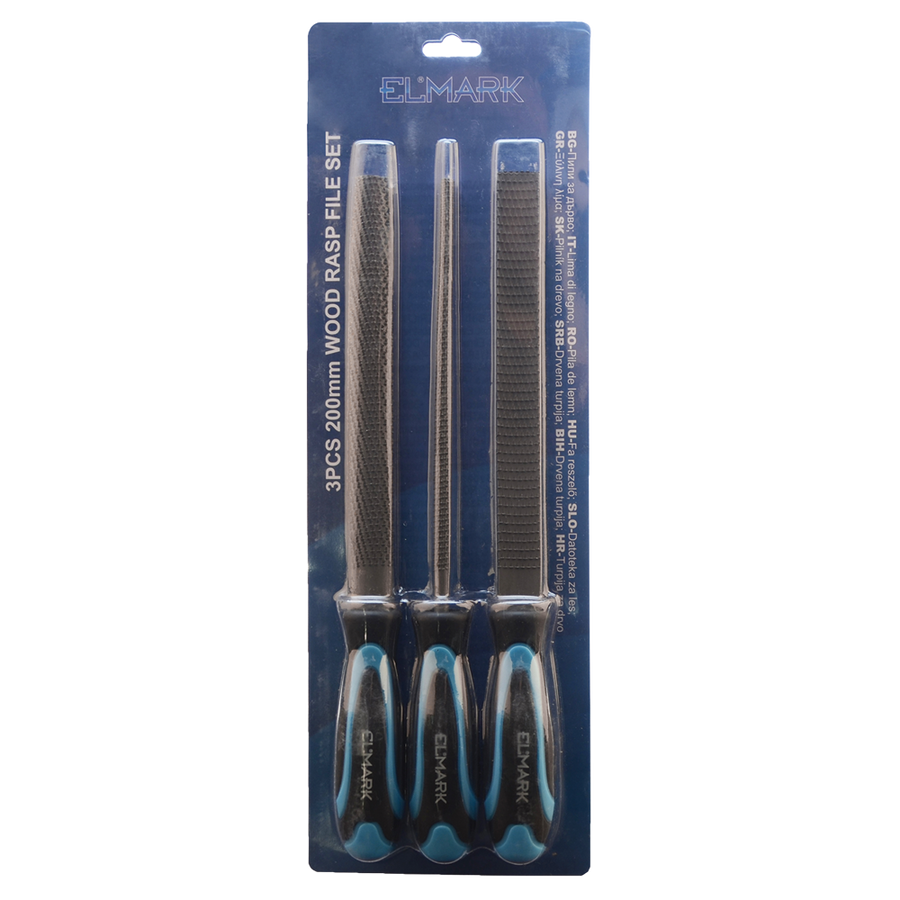 Image of 3PCS 200mm WOOD RASP FILE SET