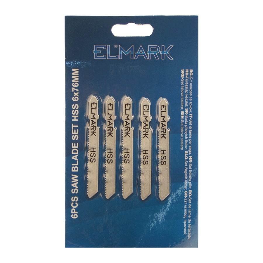 Image of 6PCS SAW BLADE SET HSS 6x76mm