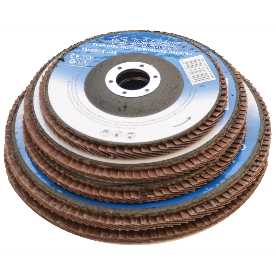 Image of FLAP DISC WITH FIBERGLASS BACKING 150X22.2 G60
