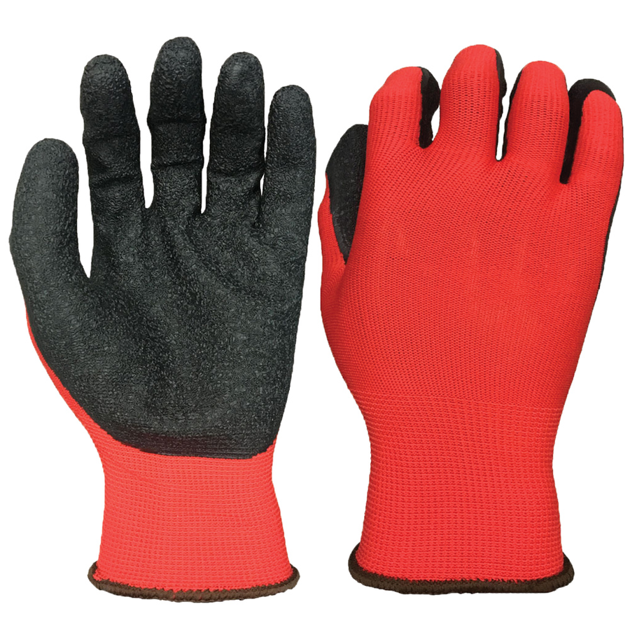 Image of POLYESTER GLOVES COATED WITH LATEX SIZE 10