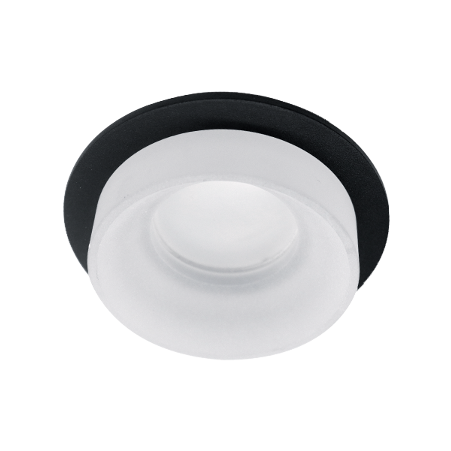 Image of SA-045/1 SPOT LÁMPATEST 1XGU5.3 KEREK FEKETE/FEHÉR
