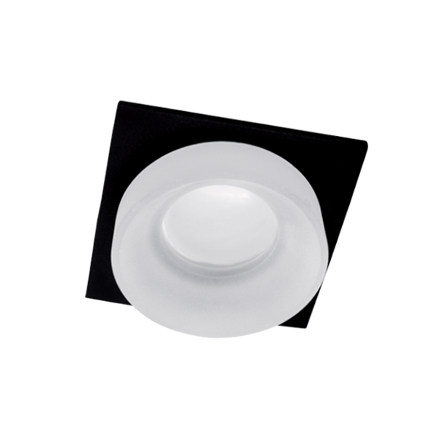 Image of SA-045/1 SPOT LÁMPATEST 1XGU5.3 NÉGYZET FEKETE/FEHÉR