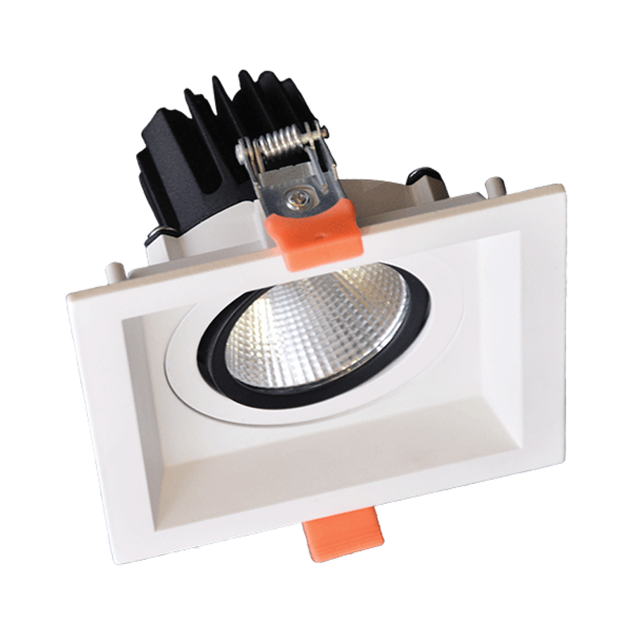 Image of SQUARE LED MOVABLE SPOT LIGHT 30W 230V 4000K WHITE