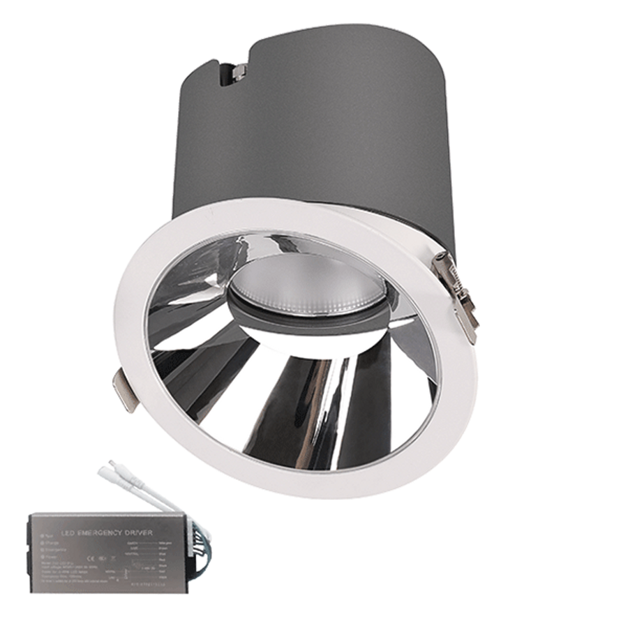 Image of EL-6453 LED DOWNLIGHT ВМ 20W 3000K 38° HONEY+EMERGENCY KIT