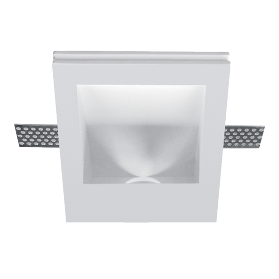 Image of GYPSUM LED FALI LÁMPA NÉGYZET 1x1W SÜLLYESZTETT SZERELÉSŰ