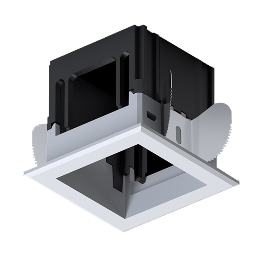 Image of MODENA 1 MODULE RECESSED BOX WITH FRAME WHITE