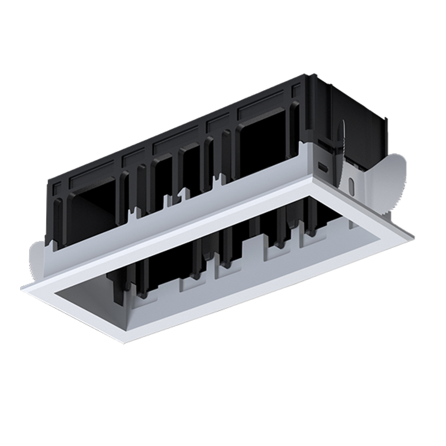 MODENA 3 MODULE RECESSED BOX WITH FRAME WHITE MODENA 3 MODULE RECESSED BOX WITH FRAME WHITE