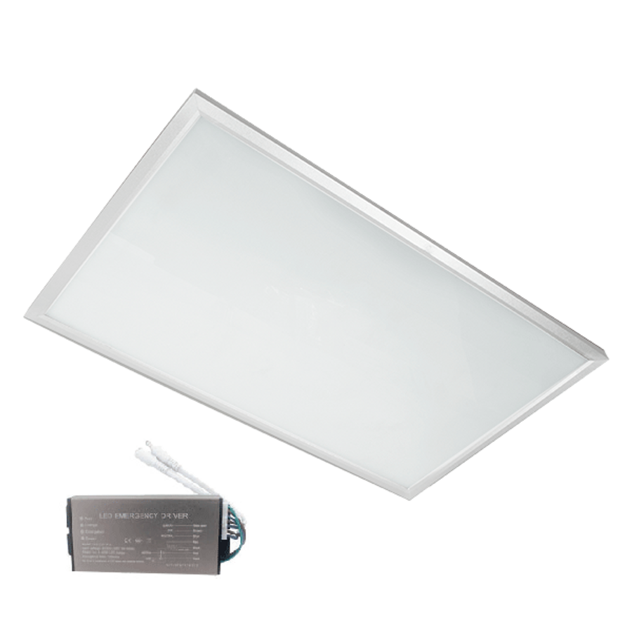 Image of LED PANEL 36W 4000K-4300K 595/295 FEHÉR KERET+SÜRGŐSSÉGI KÉSZLETTEL