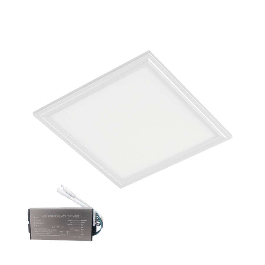 Image of SZABÁLYOZHATÓ LED PANEL 45W 4000-4300K 595X595mm FEHÉR KERET IP44+INVERTERREL