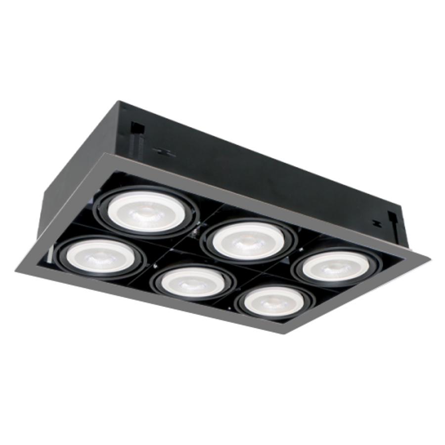 Image of QUAD6 PAR30 6ХE27 DARK GREY