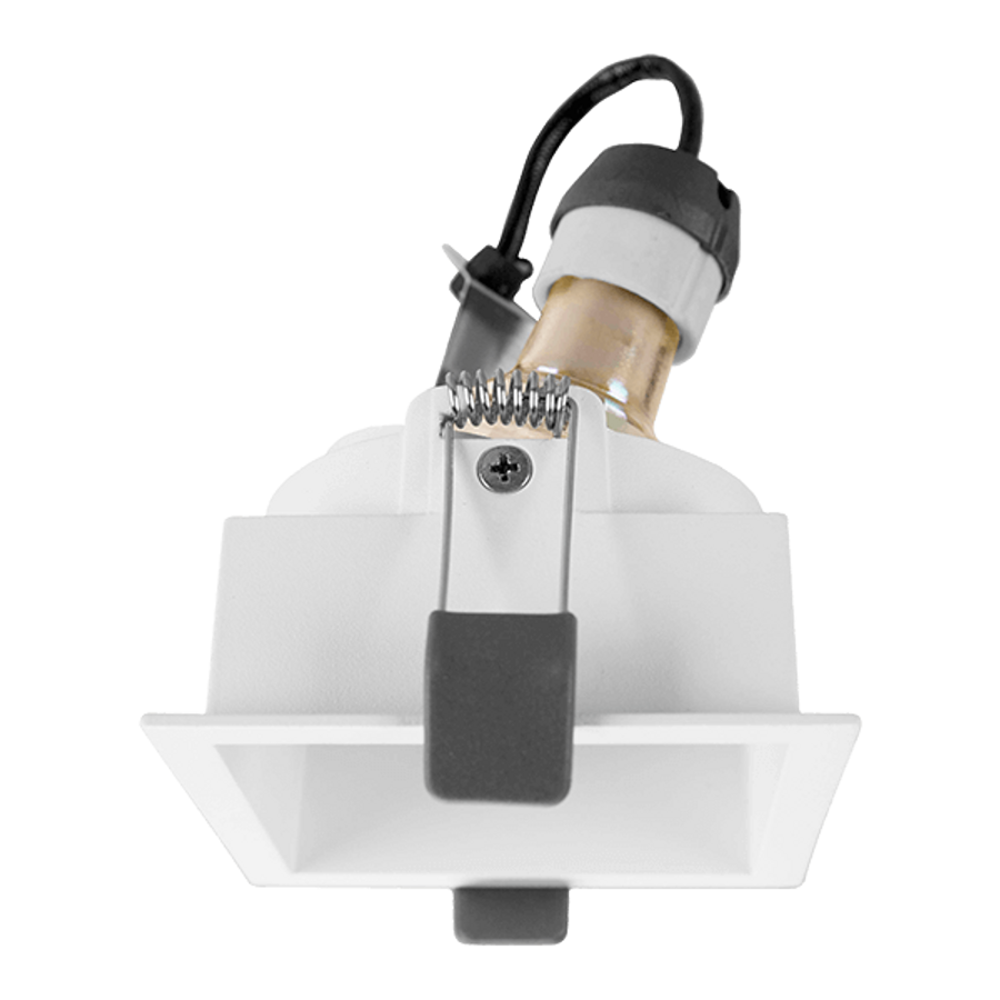 Image of RECESSED SQUARE DOWN LIGHT R6869 GU10, WHITE