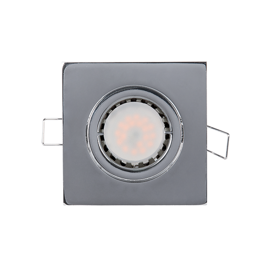 Image of LEDES FÉM SZÖGLETES SPOTVILÁGÍTÁS PAR 16 5.5W 2700-3000K SZATÉN NIKKEL