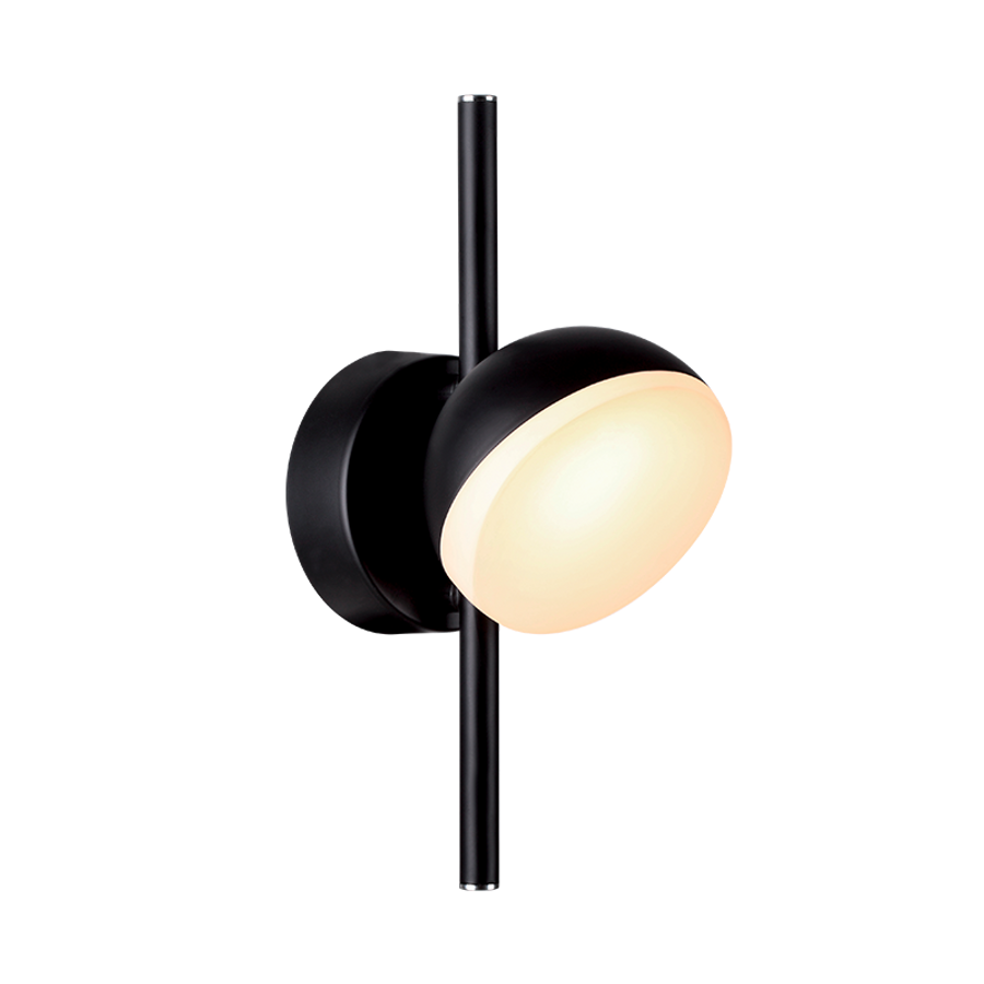 OLIVIA FALI LÁMPA LED 7W/ 490lm/ 3000K FEKETE
