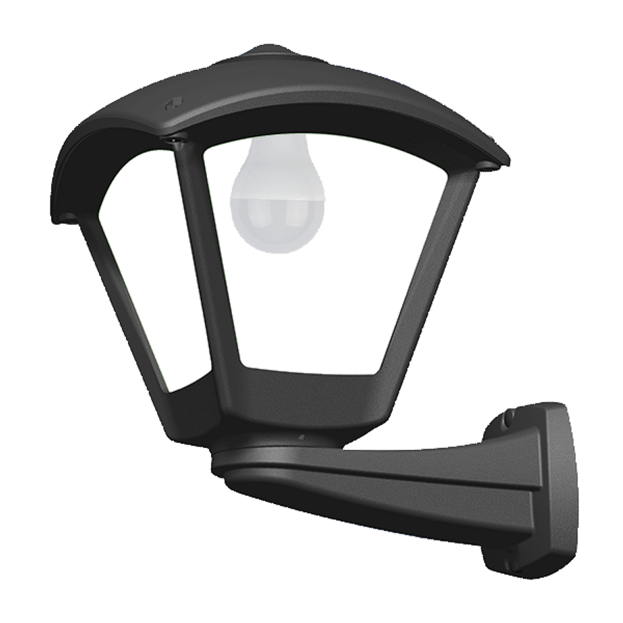 DARIO 250 GARDEN WALL LAMP 1XE27 IP55 BLACK