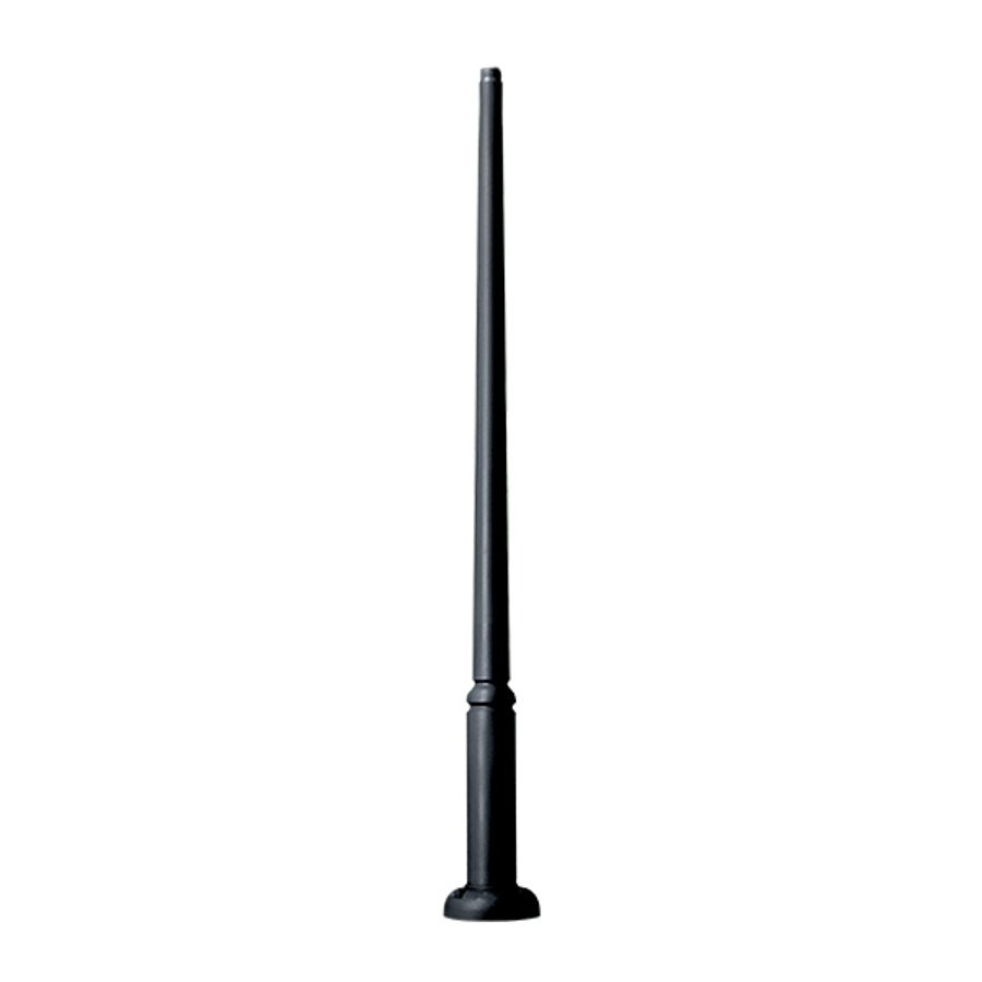 Image of EKTOR POLE 3000ММ WITHOUT DOOR, BLACK