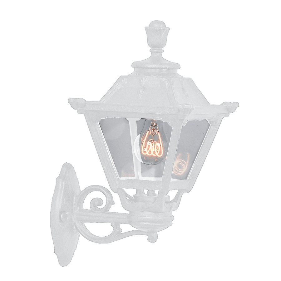 GOLIA WALL LANTERN UPWARD 1XE27 IP55 WHITE GOLIA WALL LANTERN UPWARD 1XE27 IP55 WHITE