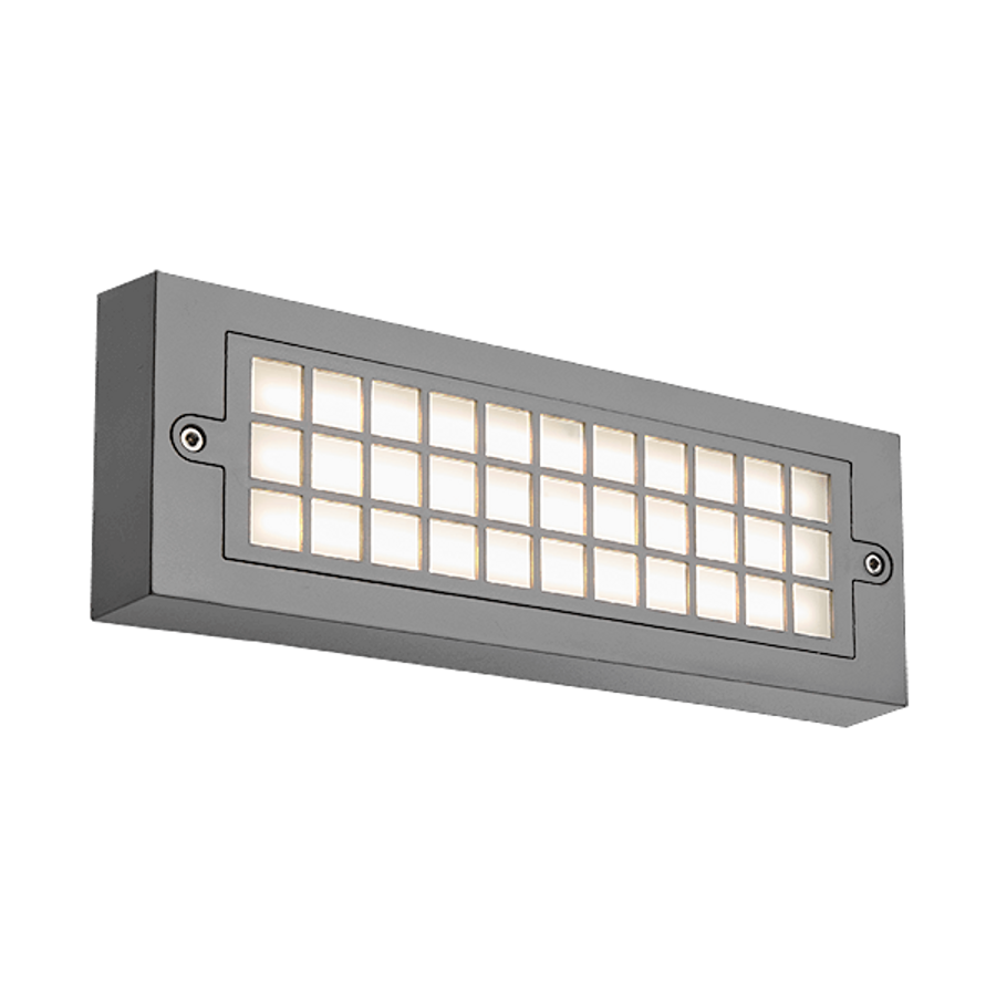 GRF300 LED FACADE FIXTURE 6W 4000K IP65 GREY GRF300 LED FACADE FIXTURE 6W 4000K IP65 GREY