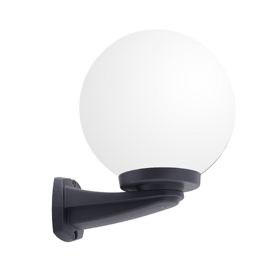 Image of NARDO 250 GARDEN WALL LAMP 1XE27 IP55 BLACK