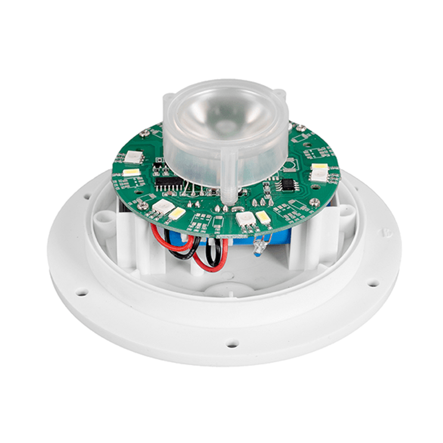 RECHARGEABLE LED BASE WITH LENS RGBW AND REMOTE