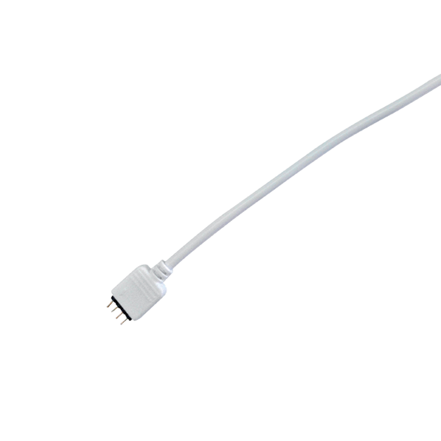 Image of 4PIN CSATLAKOZÓ 20 CM-ES KÁBELLEL, NŐ, FEHÉR