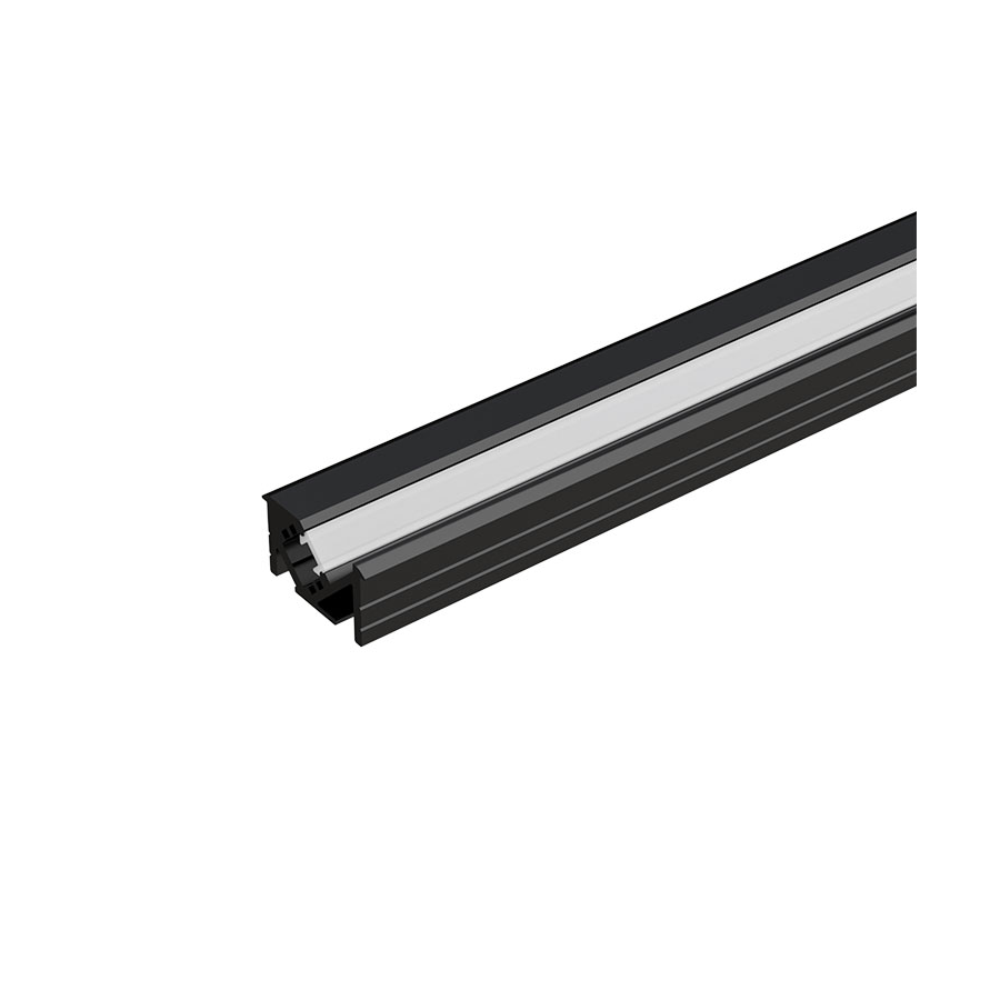 EL-82CR SHELF PROFILE FOR LED STRIP 2.5M, BLACK