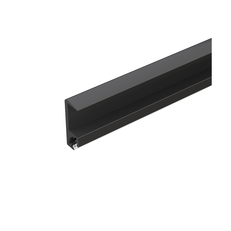 Image of EL-83CR PROFILE FOR WOOD SHELF 2.5M, BLACK