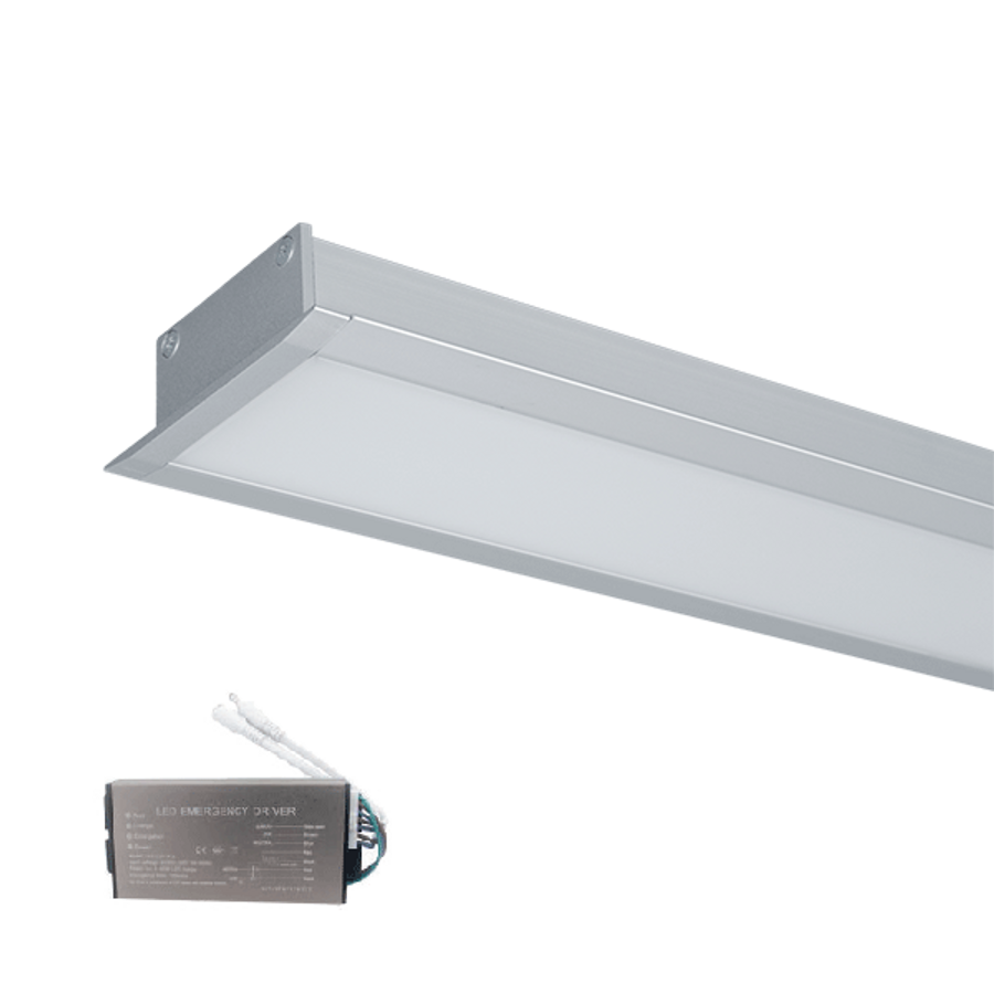 Image of HIGH POWER LED PROFIL SÜLLYESZTETT SZERELÉSŰ S48 20W 4000K SZÜRKE+SÜRGŐSSÉGI KÉSZLETTEL