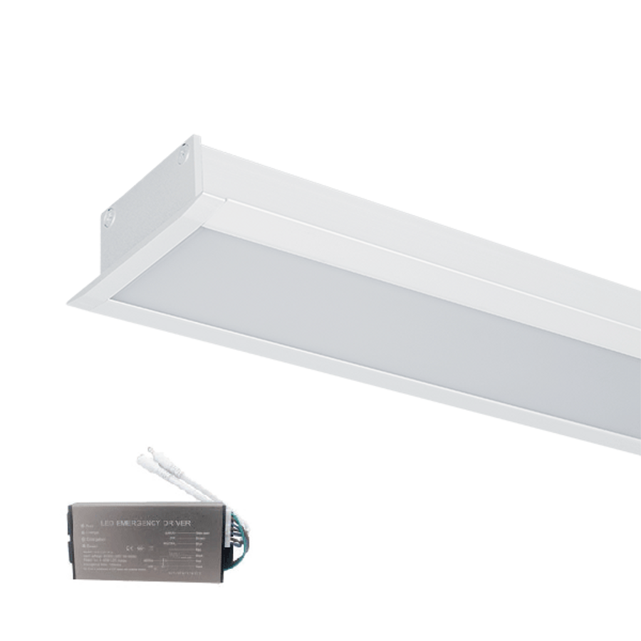 Image of HIGH POWER LED PROFIL SÜLLYESZTETT SZERELÉSŰ S48 20W 4000K FEHÉR+SÜRGŐSSÉGI KÉSZLETTEL