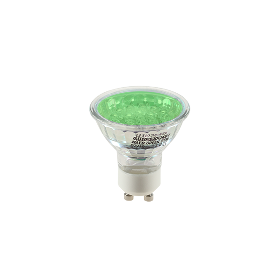 Image of LED20 GU10-GREEN,1.5W,230V FÉNYFORRÁS