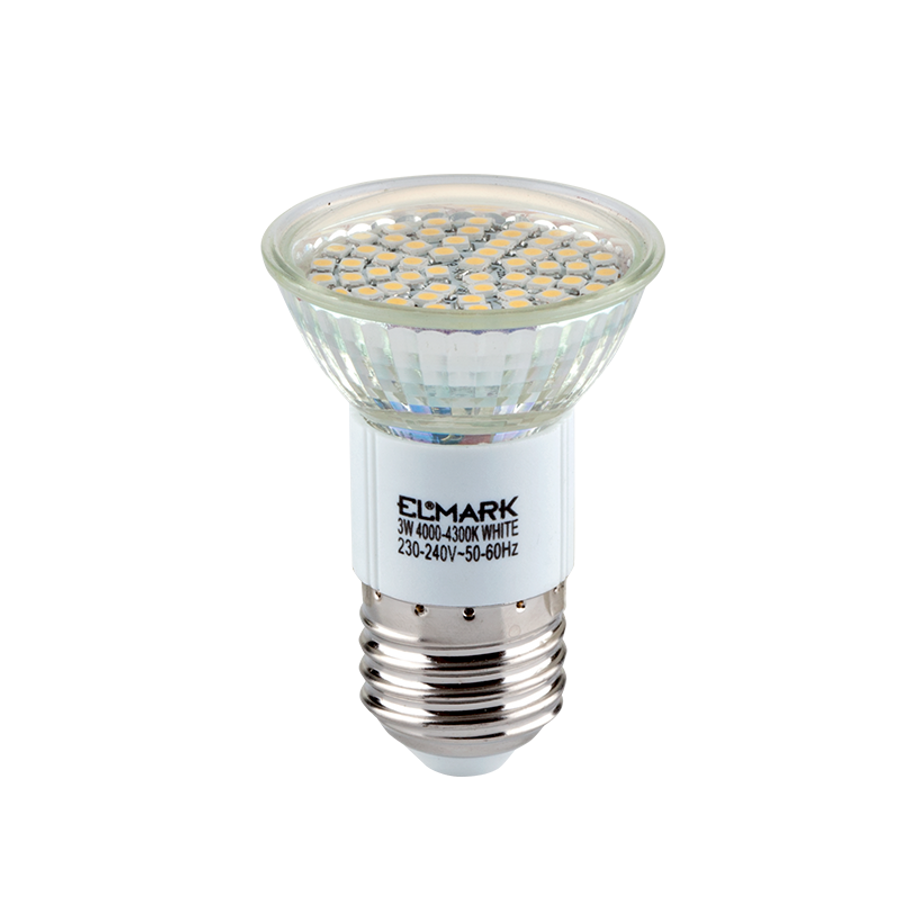 Image of LED LÁMPA LED60SMD3528 3W E27 230V MELEG FEHÉR