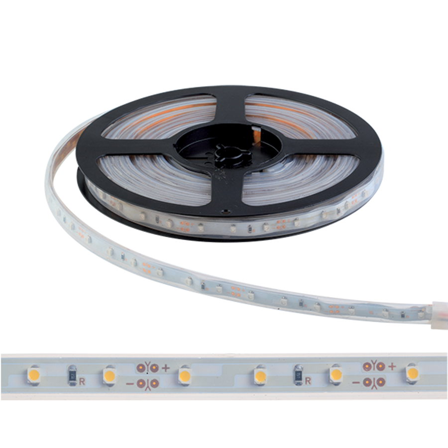 Image of LED SZALAG LED300 3528 12V DC IP65 60PCS/1M MELEG FEHÉR