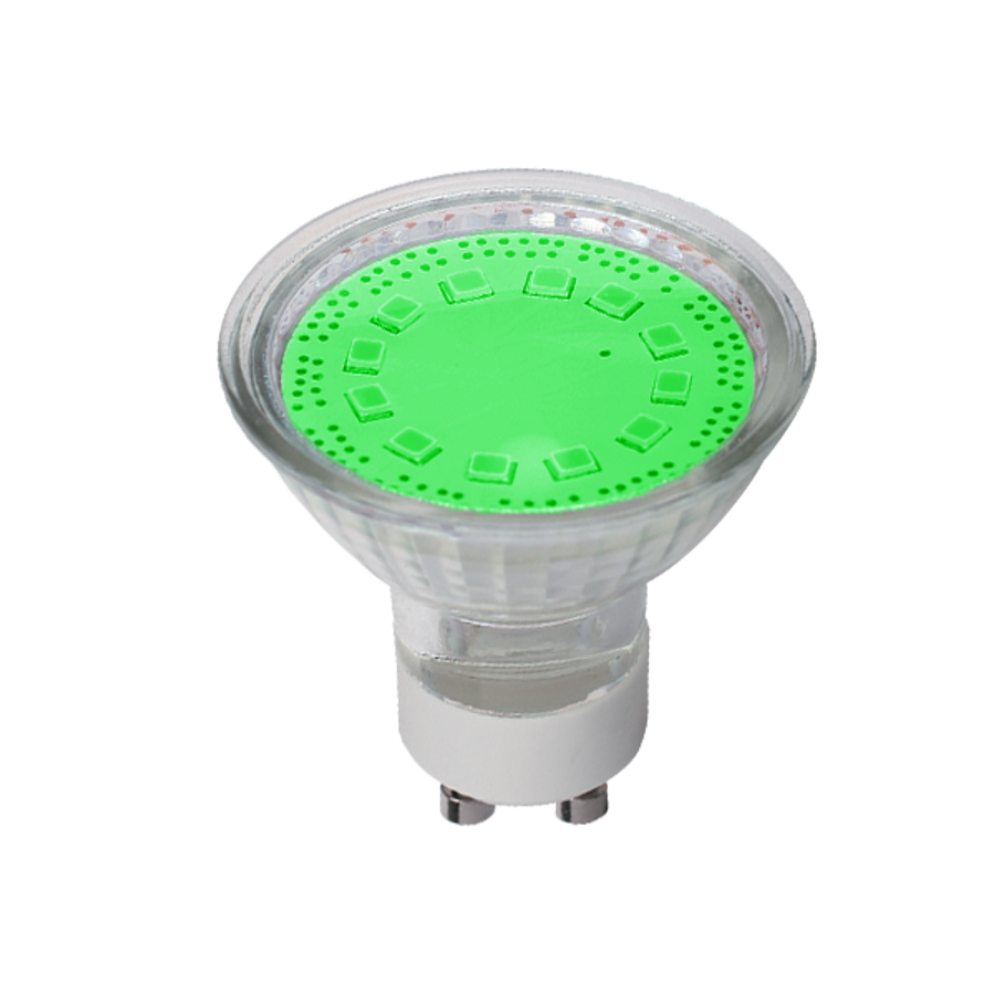 Image of LED LÁMPA SMD2835 3W GU10 230V 3000K ZÖLD
